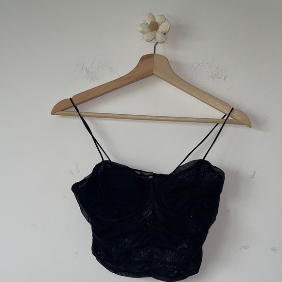 Zara Black Lace Bandeau - Picture 1 of 9